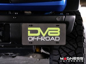 Ford Bronco Front License Plate Relocation Bracket - Factory Bumper - DV8